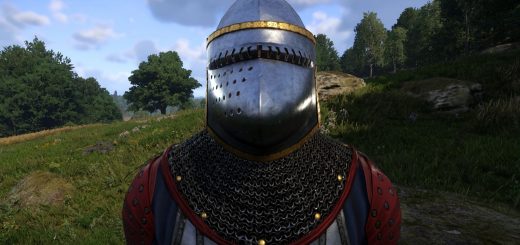 Noble Bascinet with Chainmail Aventail Variants PTF v1.0