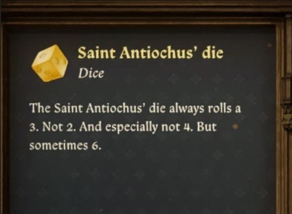 Saint Antiochus’ Die Rebalanced (PTF) v1.0