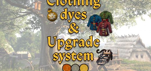 Clothing Dyes and Upgrade System v1.01